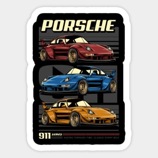 Porsche 911 Car Design Sticker